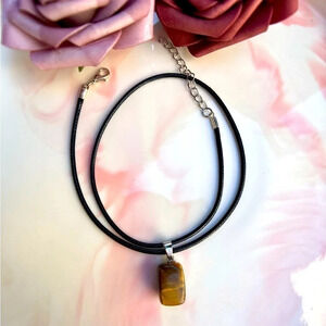 Natural Stone Pendant Necklace